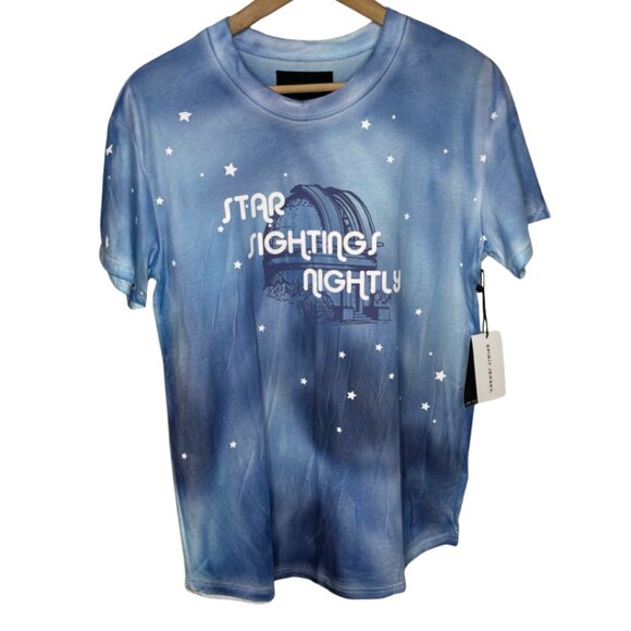 SPIRIT JERSEY | NWT Blue Planetarium Observatory Star Sightings Nightly | Size M - Picture 2 of 13